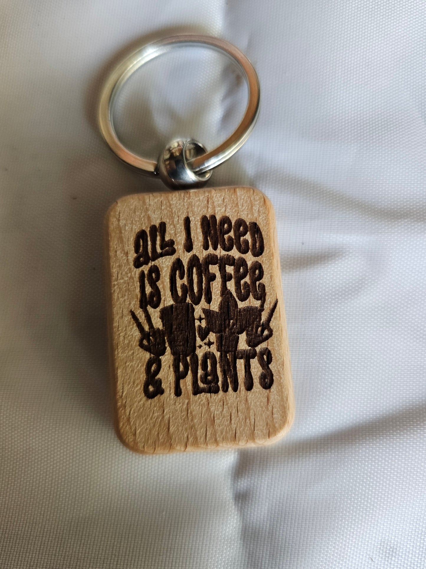 Wood keychains