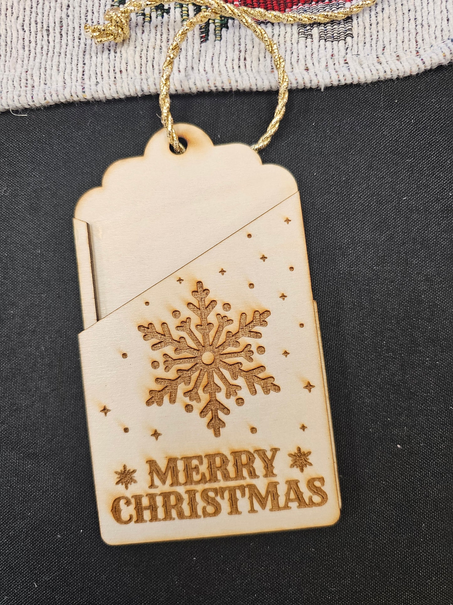 Gift card ornaments