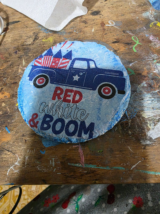 Red white and boom coaster